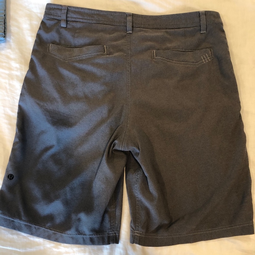 Gray Lulu lemon commission shorts